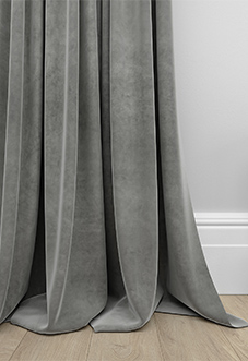 Premier Velvet (Thermal Blackout), Steel Grey - Made to Measure Curtains